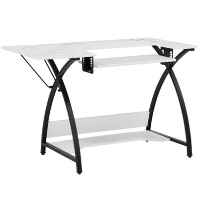 Sewing Online Large Sewing Table With 3 Drawers, White - Sewing Machine
