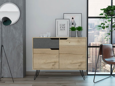 Small Sideboard with 2 doors and 1 drawer, Manhattan range