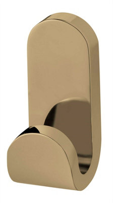 Small Single Towel Hanger Bathroom Gold Colour Finished Zamak Wall Mounted