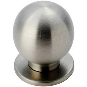 Small Solid Ball Cupboard Door Knob 25mm Dia Stainless Steel Cabinet Handle