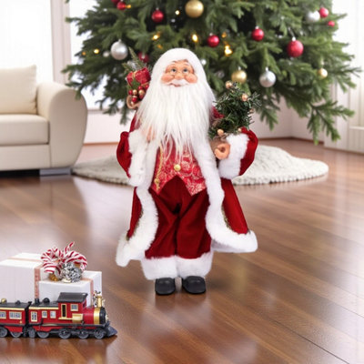 Small Standing Traditional Santa Decoration