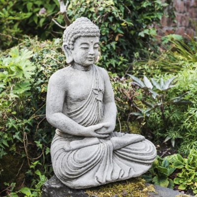 Small Stone Buddha Garden Statue