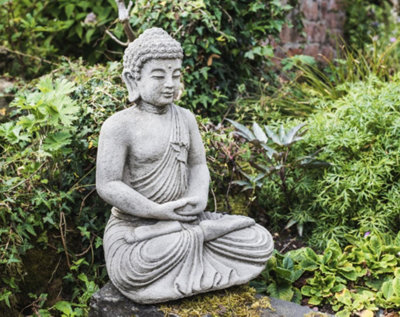 Small Stone Buddha Garden Statue
