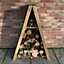 Small Triangular 2' 8" x 1' 4" Overlap Pressure Treated Log Store
