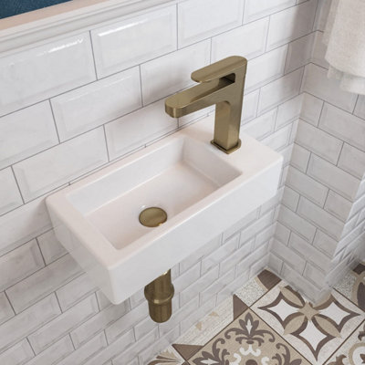 Small Wall Hung Ceramic Basin Sink - Right Price Comparisons | Compare The Build