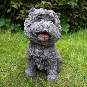 Small Westie Terrier Stone cast Dog Ornament