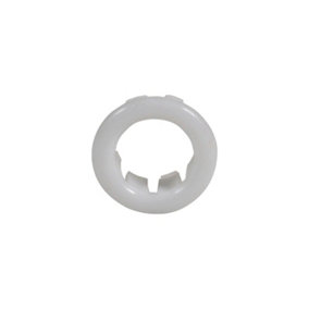 Small White Rosette Rose Collar for Bathroom Sink Basin Overflow 25mm Diameter