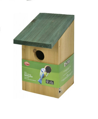 Small Wild Bird Wooden Nesting Box DIY at B&Q