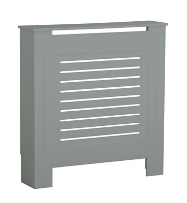 Small Wooden Radiator Cover with Slatted Grill