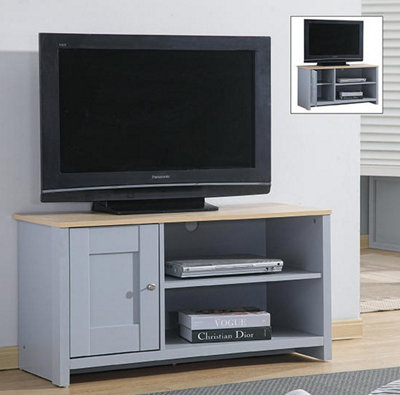 Small tv deals unit with storage