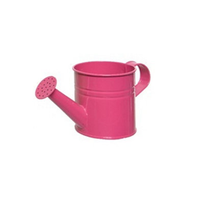 Small Zinc Childrens Watering Can Flower Plant Pot Garden Watering Can Bright Pink