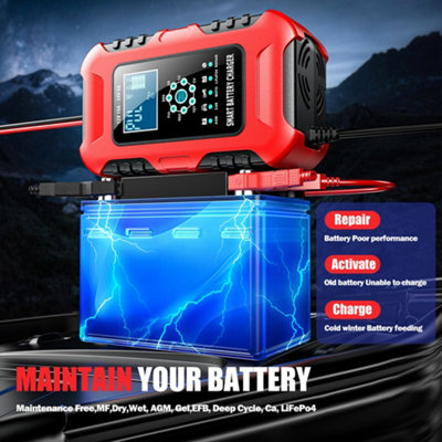 thumbnail image 2 of YONHAN 10-Amp 12V/24V Fully Automatic Smart Battery Charger – For Car, Truck 2 of 5