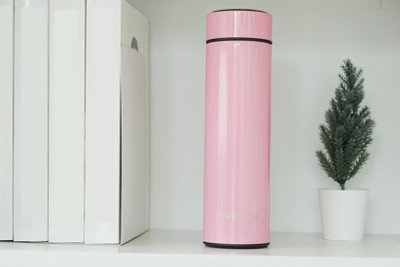 LED Smart 500ml Stainless Steel Insulation Double Wall Flask Thermal Cup Vacuum Lid For Direct Drinking Thermos Temperature