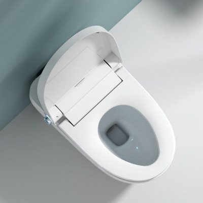 Smart Bidet Toilet for Bathrooms with Inner Tank, Touch Sensor, Auto Flush, Adjustable Seat Temperature, Auto Open/Close Lid