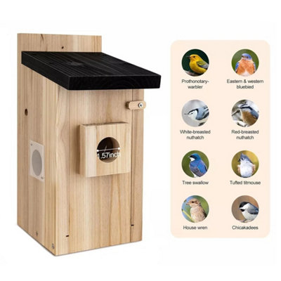 Smart Bird House with 2K HD Camera and Solar Panel, AI Motion