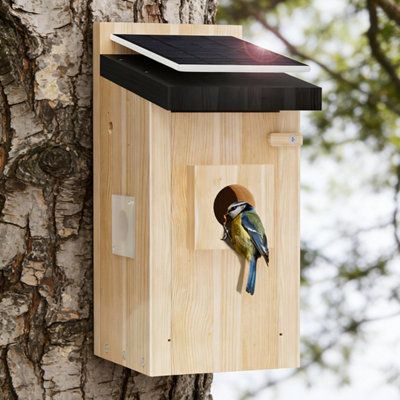 Smart Bird House with 2K HD Camera & Solar Panel for Garden Wildlife ...