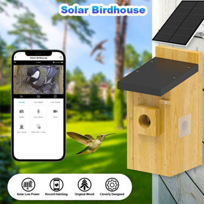 Smart Bird House with 2K HD Camera & Solar Panel for Garden Wildlife ...