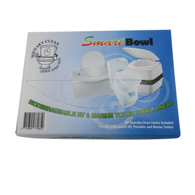 Smart Bowl Toilet Liners (Portable Caravan Motorhome Flushable RV Camping Marine Portaloo)