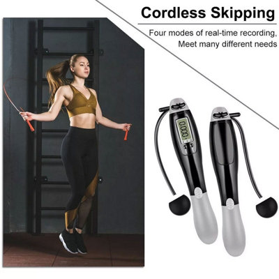 Smart Cordless Skipping Rope with Digital Counter, Ropeless Jump Rope UK
