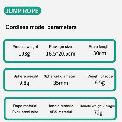 Smart Cordless Skipping Rope with Digital Counter, Ropeless Jump Rope UK