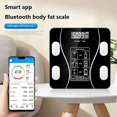 Smart Digital Bathroom Scale with Body Fat & BMI Monitor