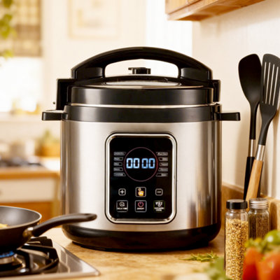 SMART ELECTRIC PRESSURE COOKER 6L,FAST COOKING ,TOUCH SENSITIVE ,PANEL ...