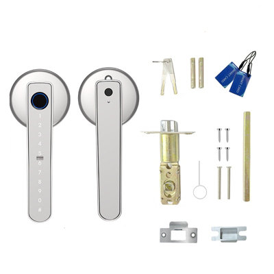 Smart Fingerprint Door Lock with 2 Mechanical Keys, 2 IC Cards, Tuya ...