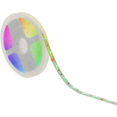 SMART Flexible LED Tape Light - 5m Reel - Dimmable 36W RGB LEDs - IP65 Rated