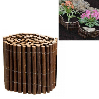 Smart Garden 30cm x 2m Willow Garden Lawn Edging Roll Flexible Border 200cm