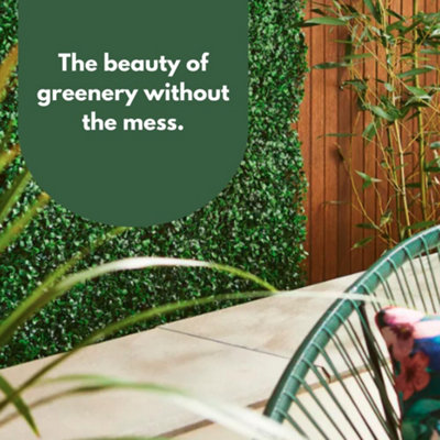 Smart Garden 60 x 40cm Boxwood Leaf Screening Panel Wall Cover Faux ...