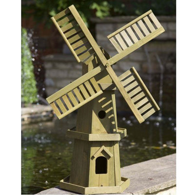 Smart Garden Giant Wooden Windmill Wood Garden Ornament Pine 5020001