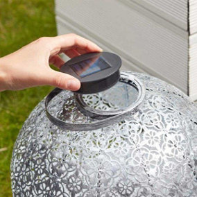 Smart Garden Round Replacement Solar Light Panel For Lanterns White Colour LED