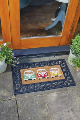 Smart Garden Rubber Easy Change Mat & VanFest Camper Van Insert Coir Doormat
