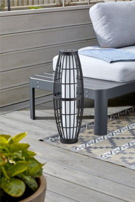 Smart Garden Solar Conga Patio Decking Lantern Light Garden Black 60cm
