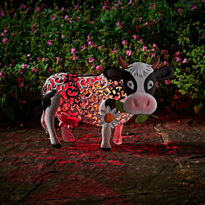 Smart Garden Solar Daisy The Cow Silhouette Light Garden Light Figure Ornament - 5