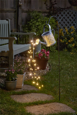 Smart Garden Solar Firefly DecorCan Watering Can Lantern LED Light Silhouette