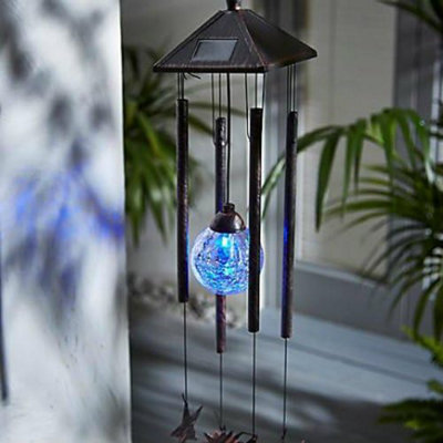 Smart Garden Solar Garden Patio Light Windchime Sun Moon Colour Changing - 3
