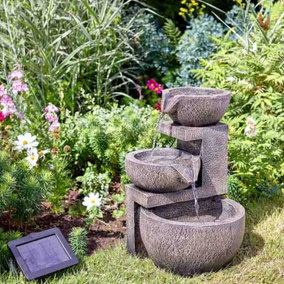 Smart Garden Solar Genoa Cascade Oriental Garden Water Feature Fountain