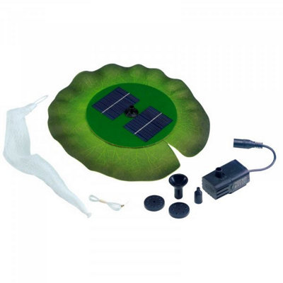 Smart Garden Solar Lily Pad Floating Pond Fountain Water Feature Jet 3 Effects