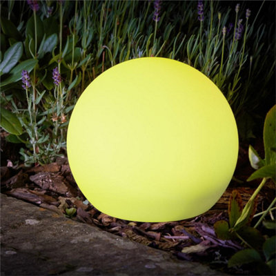 Smart Garden Solar Lunieres Orb Lantern LED Light White Colour Changing XL