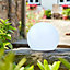 Smart Garden Solar Lunieres Orb Lantern LED Light White Colour Changing XL