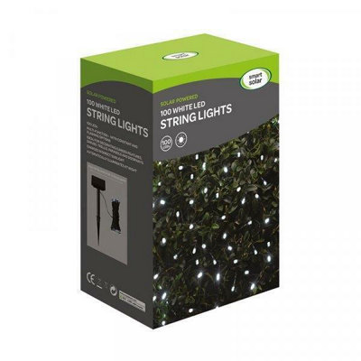 Smart Garden Solar Powered String Lights LED 100 - Cool White