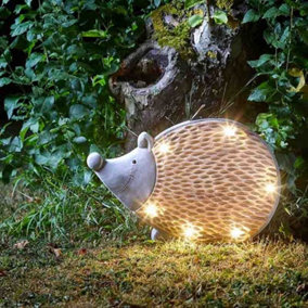 Smart Garden Solar Woodstone Inlit Hedgehog Garden Light Figure Ornament