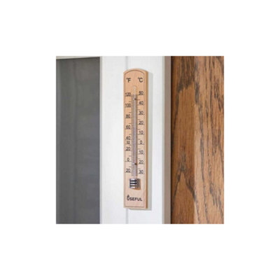Smart Garden - Useful Wooden Wall Thermometer