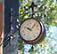 Smart Garden York Station Platform Indoor Outdoor Garden Clock Thermometer