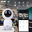 Smart Indoor IP Camera with auto Tracker 1080P 360 Coverage works with Alexa or Google Home home security cameras