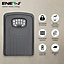 Smart Key Box Lock Box, App-Controlled Portable Electronic Security Key Safe Holder Box (Black)