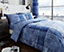 Smart Living Duvet Cover With Pillowcases Polycotton Quilt Bedding Covers Comfy Breathable Comforter Cover Set - Blue