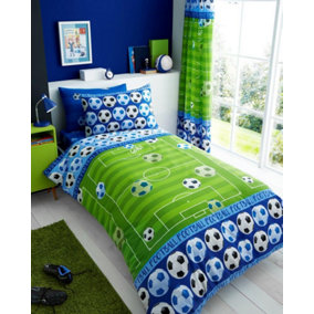 Smart Living Duvet Cover With Pillowcases Polycotton Quilt Bedding Covers Comfy Breathable Comforter Cover Set - Blue