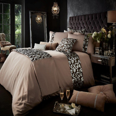 Smart Living Duvet Cover With Pillowcases Polycotton Quilt Bedding Covers Comfy Breathable Comforter Cover Set - Chambray Silver